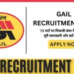 GAIL Recruitment 2025: 73 पदों पर निकली बंपर वैकेंसी, जानें पूरी जानकारी और करें आवेदन!